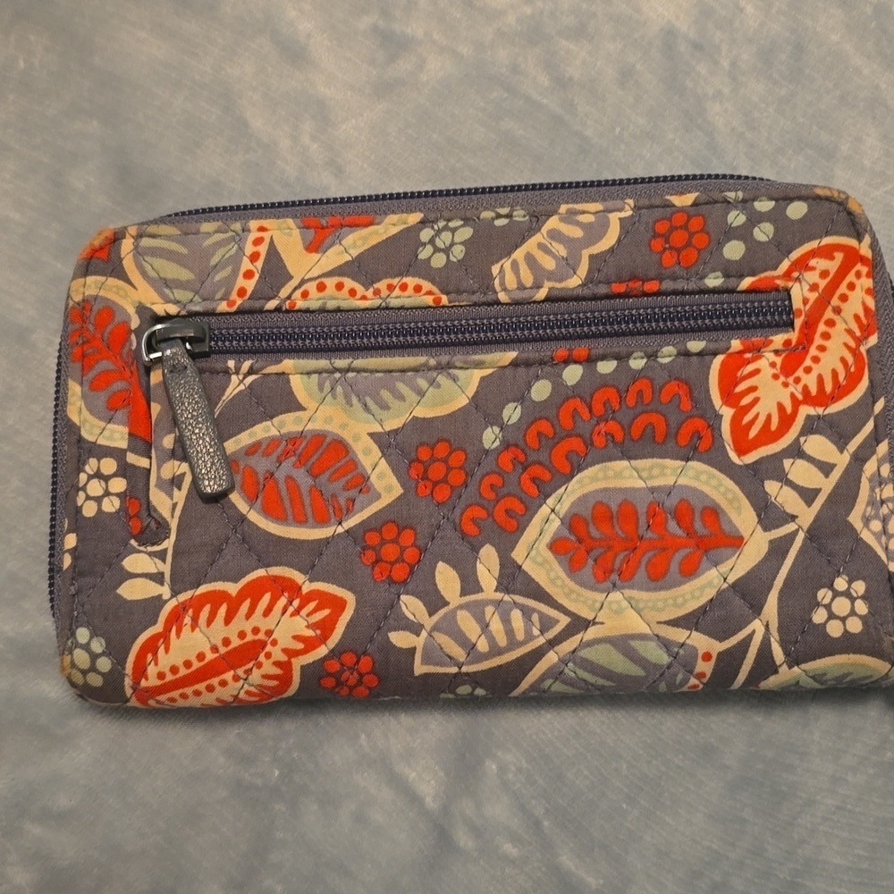 Vera Bradley Wallet with Turn Lock And Zipper Compartment (Bin 12) - Picture 3 of 11